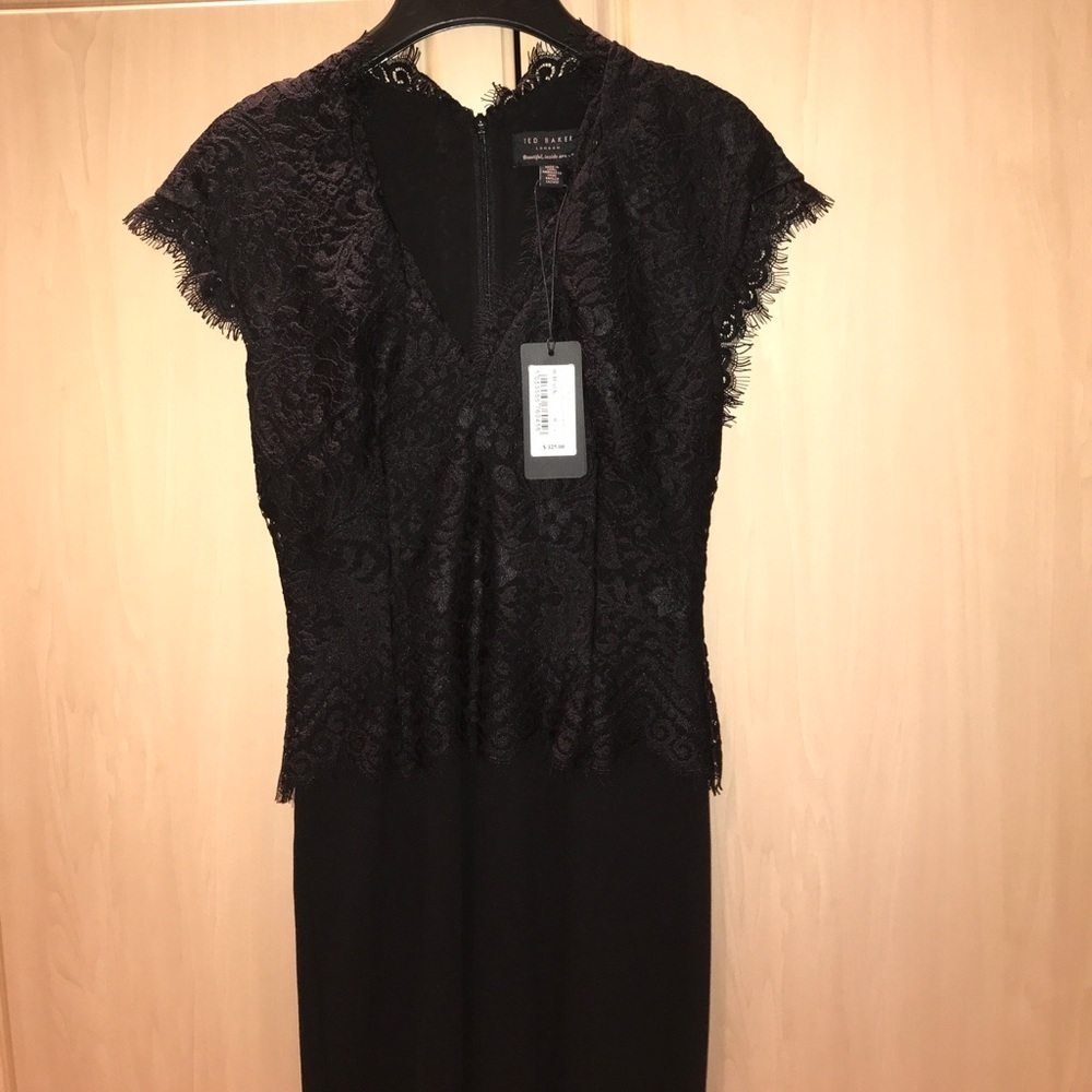 TED BAKER  black  All black LACE BODICE dress NWT SEE LISTING - Picture 3 of 17